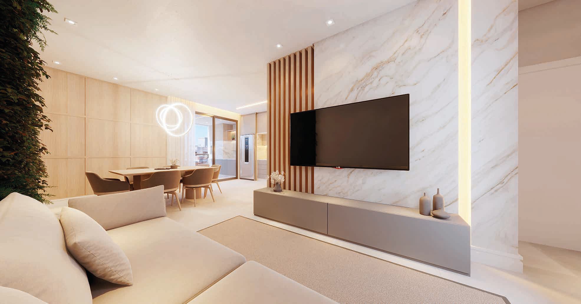 Living do Costa Azul Residence